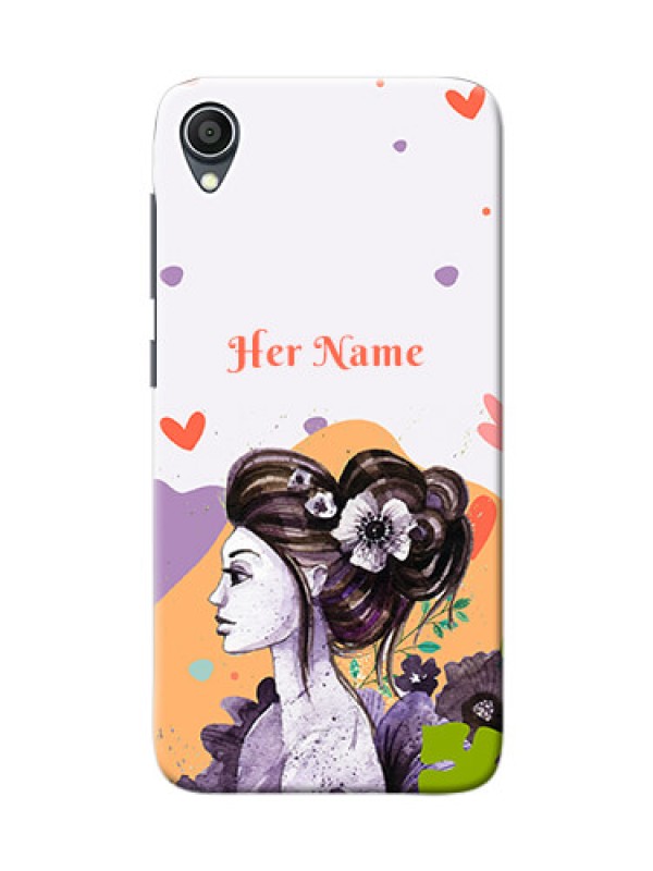 Custom zenfone Lite L1 Custom Mobile Case with Woman And Nature Design
