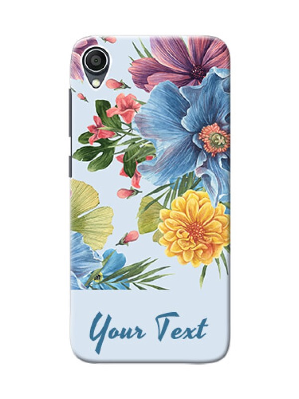 Custom zenfone Lite L1 Custom Phone Cases: Stunning Watercolored Flowers Painting Design