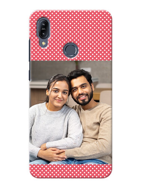 Custom Asus Zenfone Max M2 Custom Mobile Case with White Dotted Design