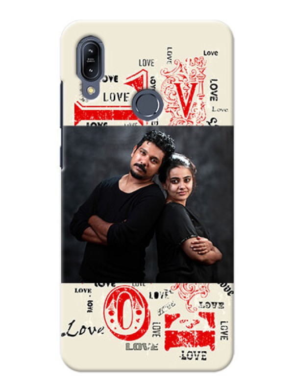 Custom Asus Zenfone Max M2 mobile cases online: Trendy Love Design Case