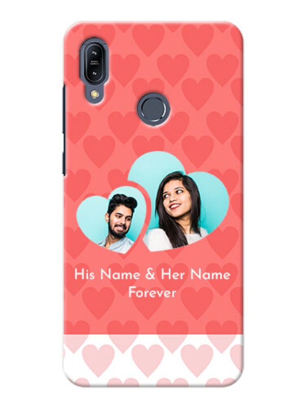 Custom Asus Zenfone Max M2 personalized phone covers: Couple Pic Upload Design
