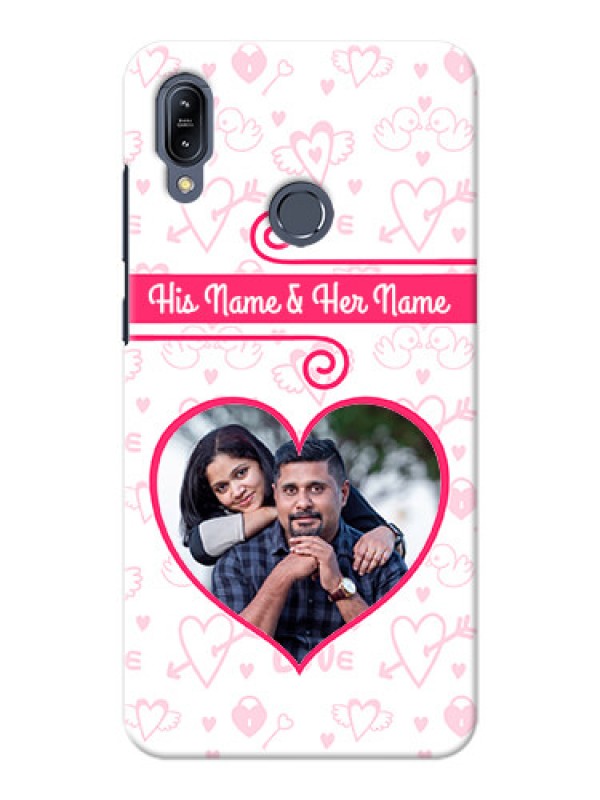 Custom Asus Zenfone Max M2 Personalized Phone Cases: Heart Shape Love Design