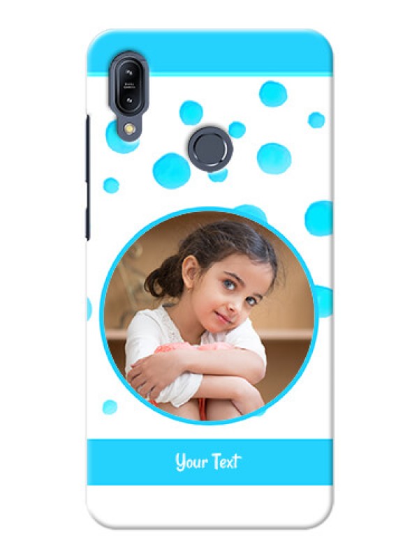 Custom Asus Zenfone Max M2 Custom Phone Covers: Blue Bubbles Pattern Design