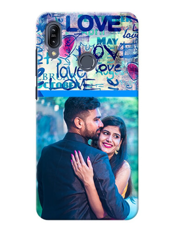 Custom Asus Zenfone Max M2 Mobile Covers Online: Colorful Love Design