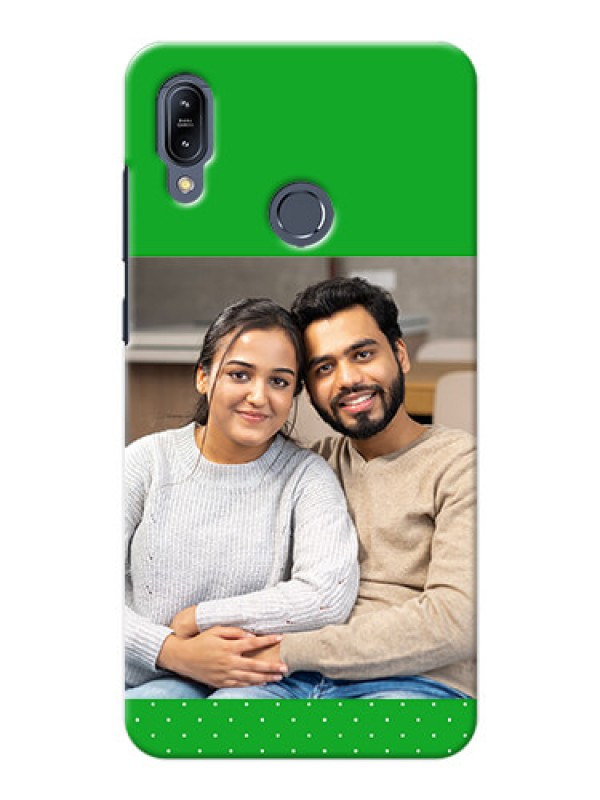 Custom Asus Zenfone Max M2 Personalised mobile covers: Green Pattern Design