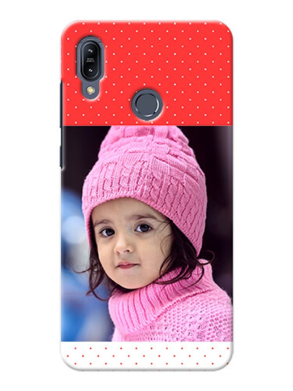 Custom Asus Zenfone Max M2 personalised phone covers: Red Pattern Design