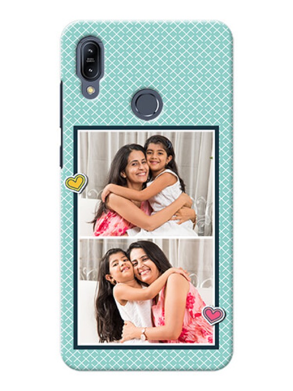 Custom Asus Zenfone Max M2 Custom Phone Cases: 2 Image Holder with Pattern Design