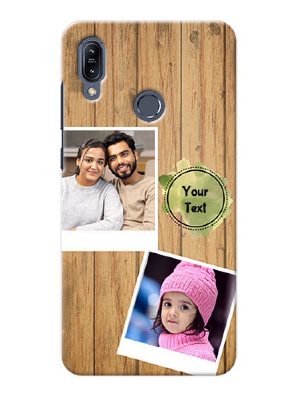 Custom Asus Zenfone Max M2 Custom Mobile Phone Covers: Wooden Texture Design