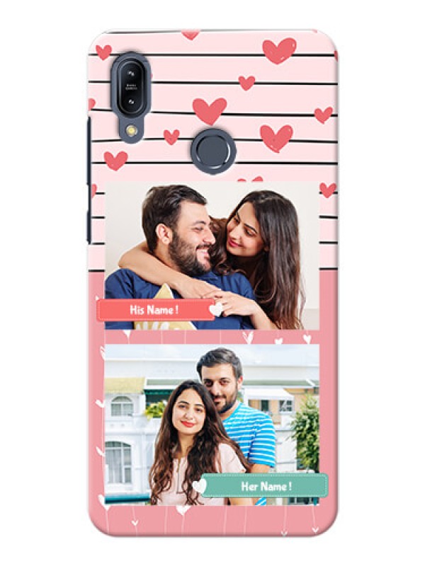 Custom Asus Zenfone Max M2 custom mobile covers: Photo with Heart Design