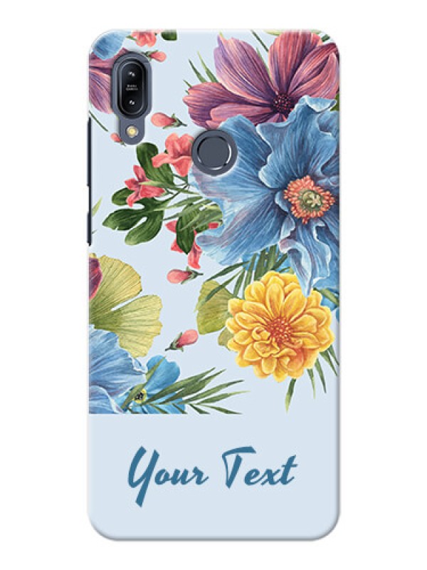Custom zenfone Max M2 Zb632Kl Custom Phone Cases: Stunning Watercolored Flowers Painting Design