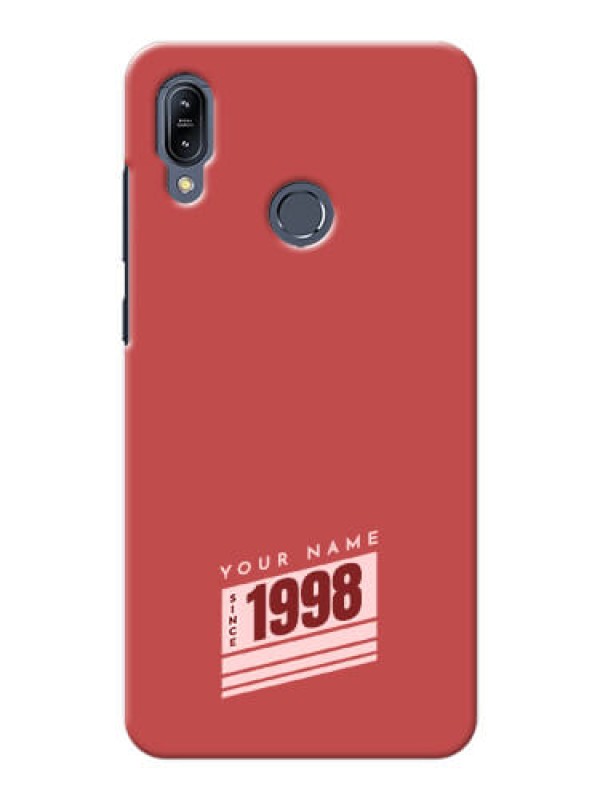 Custom zenfone Max M2 Zb632Kl Phone Back Covers: Red custom year of birth Design