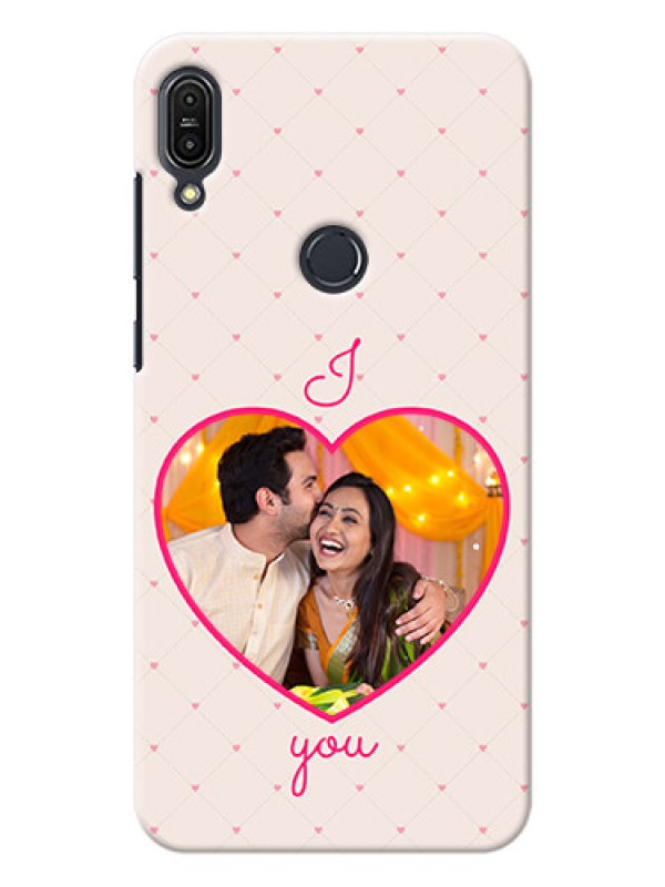 Custom Asus Zenfone Max Pro M1 Love Symbol Picture Upload Mobile Case Design