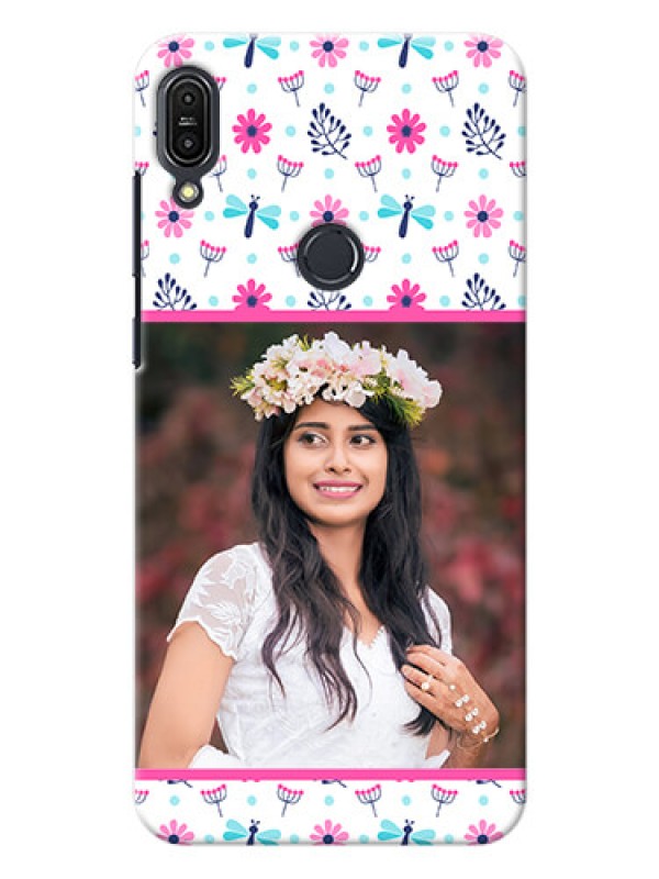 Custom Asus Zenfone Max Pro M1 Colourful Flowers Mobile Cover Design