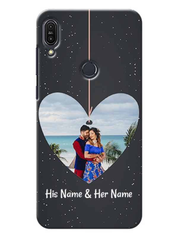 Custom Asus Zenfone Max Pro M1 Hanging Heart Mobile Back Case Design