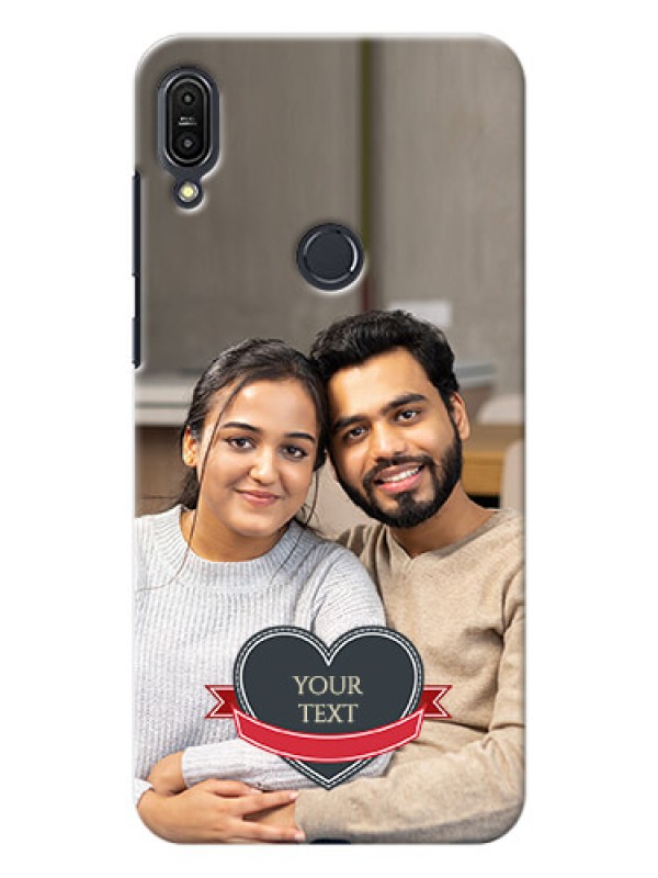 Custom Asus Zenfone Max Pro M1 Just Married Mobile Cover Design