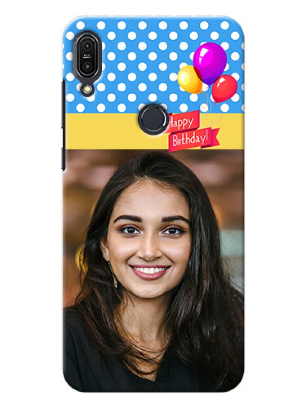 Custom Asus Zenfone Max Pro M1 Happy Birthday Mobile Back Cover Design