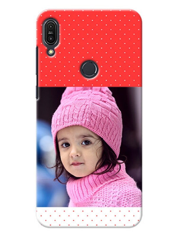 Custom Asus Zenfone Max Pro M1 Red Pattern Mobile Case Design