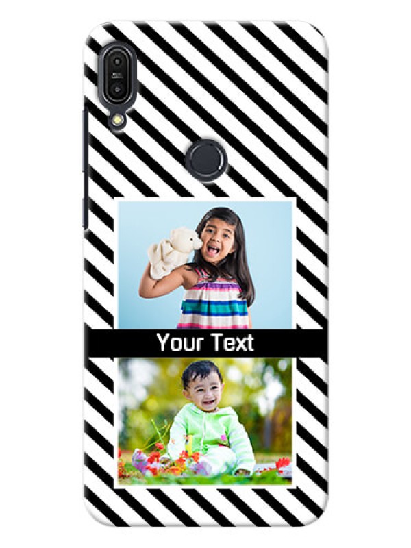 Custom Asus Zenfone Max Pro M1 2 image holder with black and white stripes Design