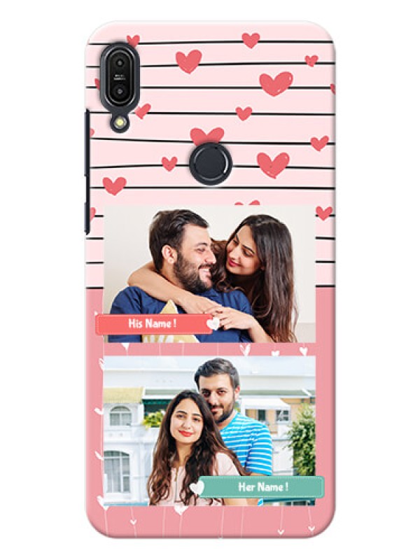 Custom Asus Zenfone Max Pro M1 2 image holder with hearts Design