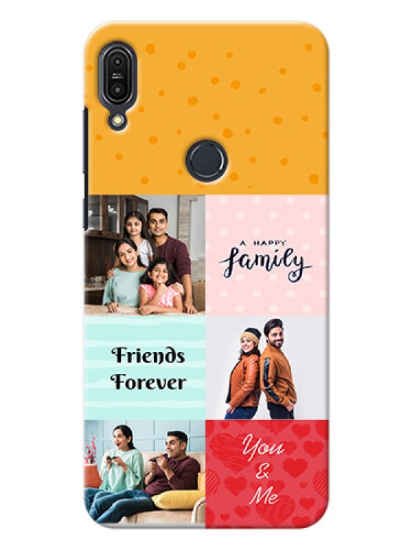 Custom Asus Zenfone Max Pro M1 4 image holder with multiple quotations Design
