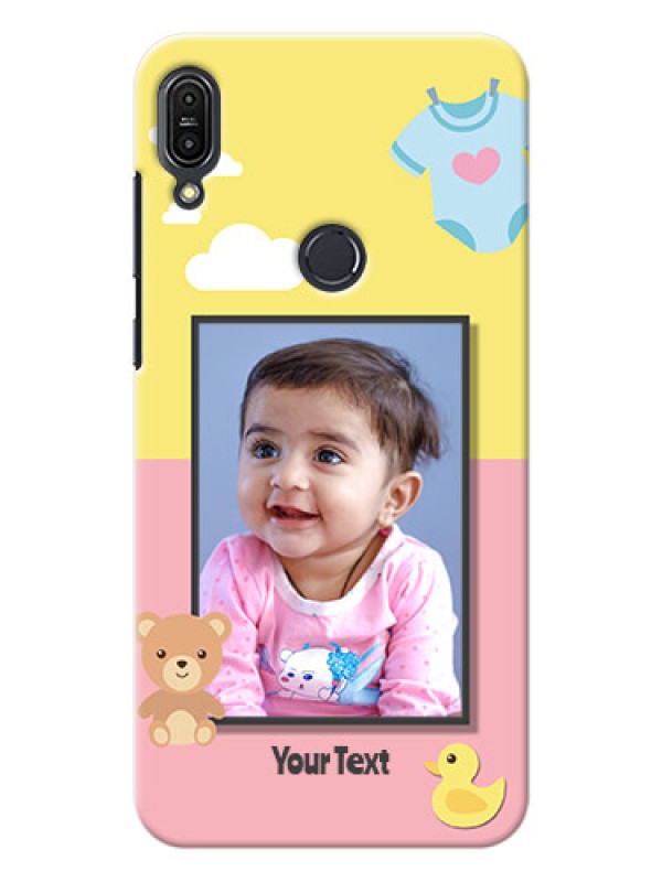 Custom Asus Zenfone Max Pro M1 kids frame with 2 colour design with toys Design