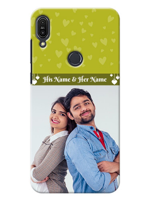 Custom Asus Zenfone Max Pro M1 you and me design with hanging hearts Design