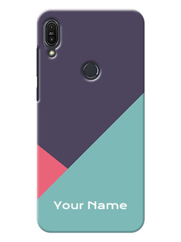 Custom zenfone Max Pro M1 Custom Phone Cases: Tri Color abstract Design