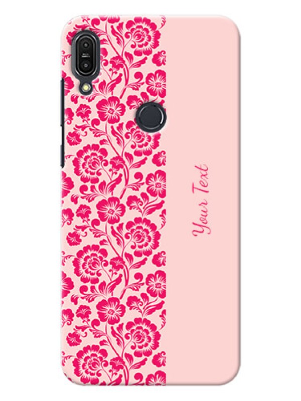 Custom zenfone Max Pro M1 Phone Back Covers: Attractive Floral Pattern Design