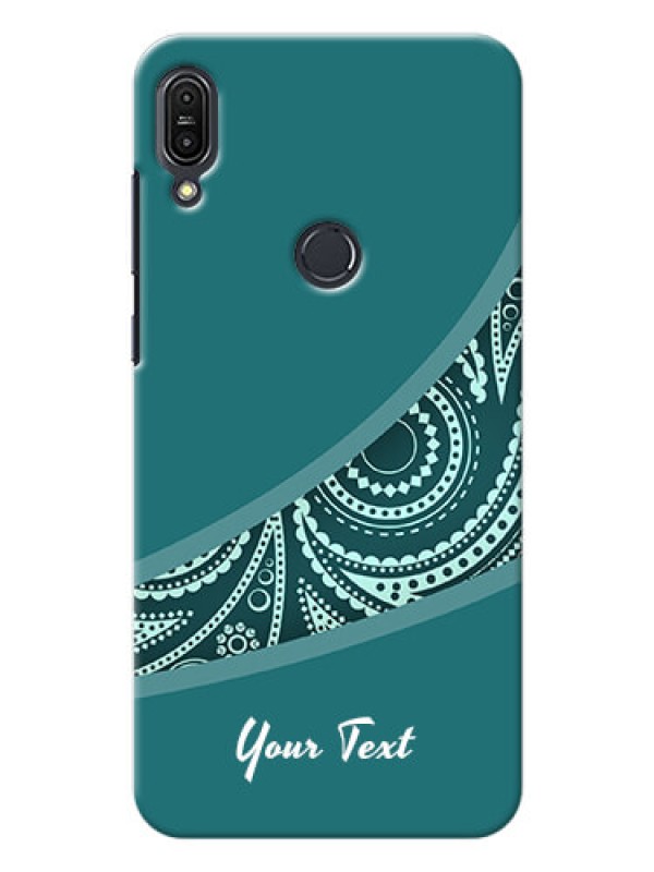 Custom zenfone Max Pro M1 Custom Phone Covers: semi visible floral Design