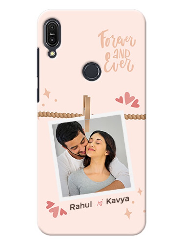 Custom zenfone Max Pro M1 Phone Back Covers: Forever and ever love Design