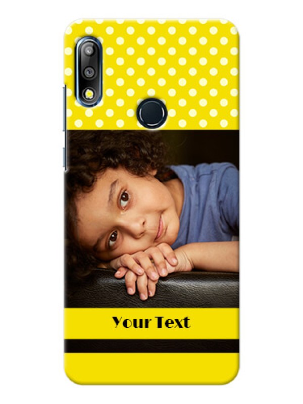 Custom Zenfone Max Pro M2 Custom Mobile Covers: Bright Yellow Case Design
