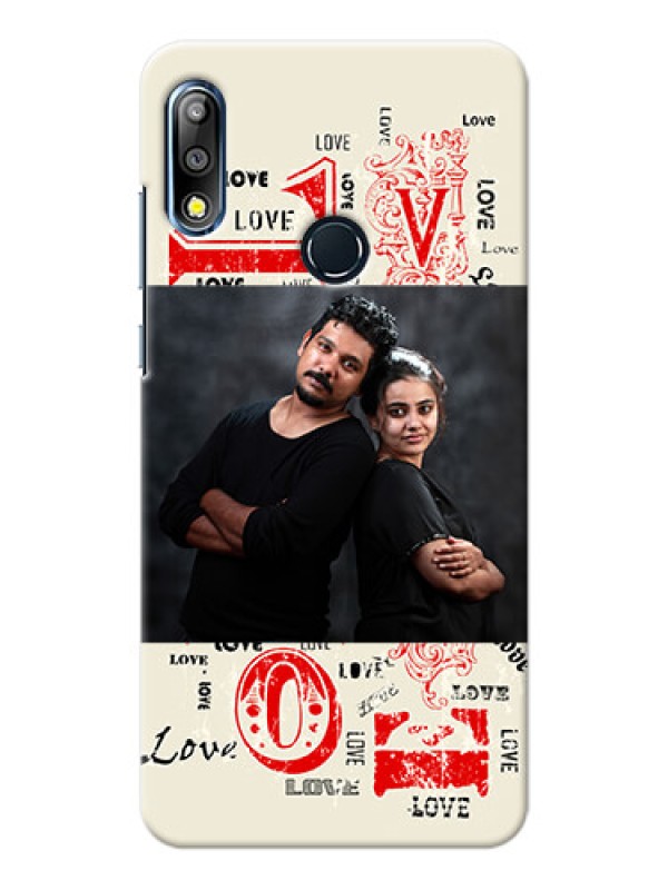 Custom Zenfone Max Pro M2 mobile cases online: Trendy Love Design Case