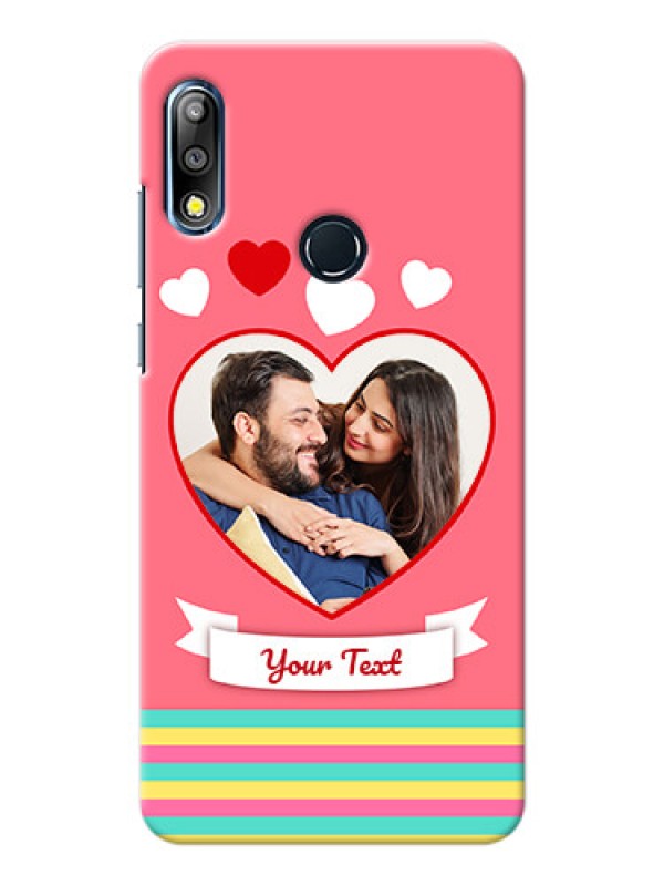 Custom Zenfone Max Pro M2 Personalised mobile covers: Love Doodle Design