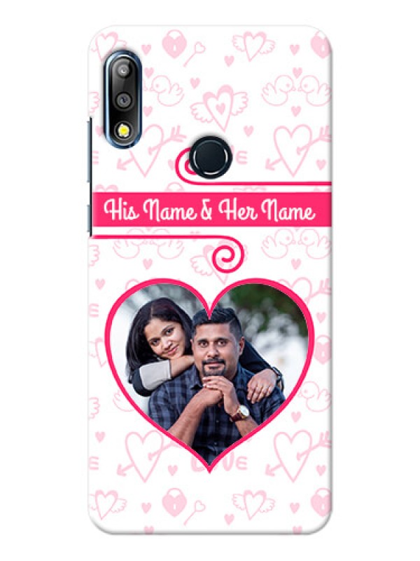 Custom Zenfone Max Pro M2 Personalized Phone Cases: Heart Shape Love Design