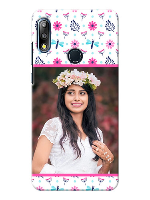 Custom Zenfone Max Pro M2 Mobile Covers: Colorful Flower Design