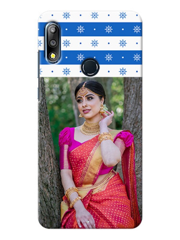 Custom Zenfone Max Pro M2 custom mobile covers: Snow Pattern Design