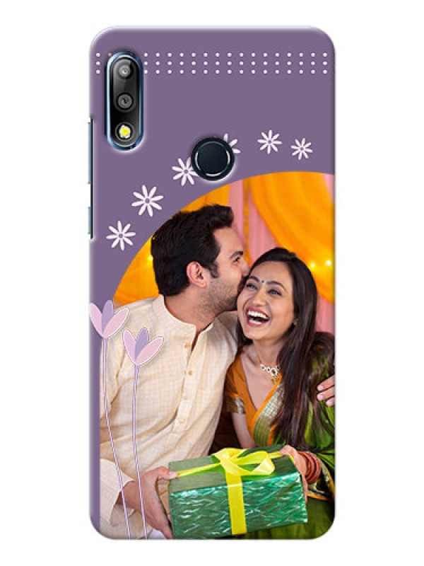Custom Zenfone Max Pro M2 Phone covers for girls: lavender flowers design 