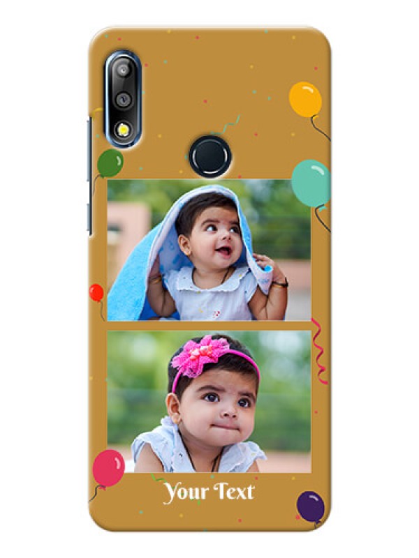 Custom Zenfone Max Pro M2 Phone Covers: Image Holder with Birthday Celebrations Design