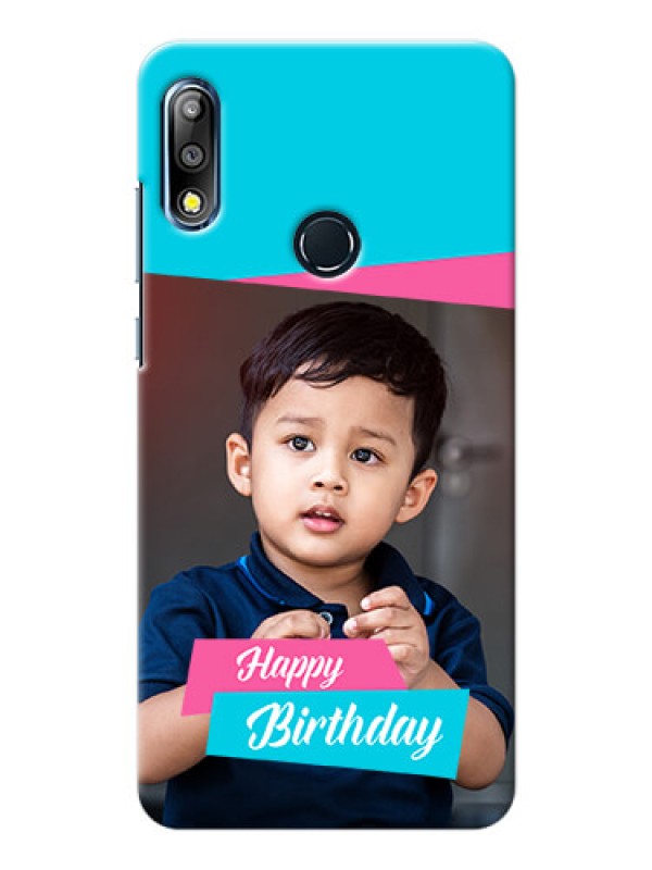 Custom Zenfone Max Pro M2 Mobile Covers: Image Holder with 2 Color Design