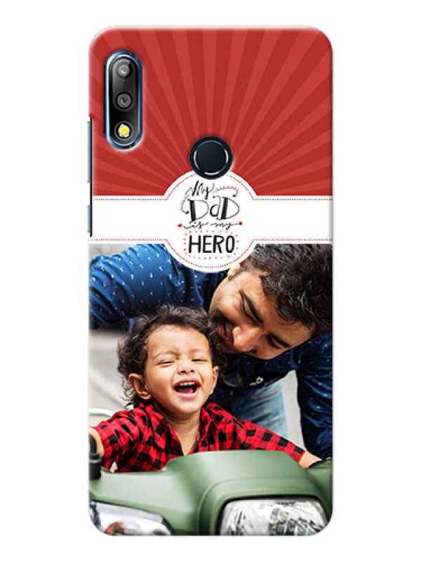 Custom Zenfone Max Pro M2 custom mobile phone cases: My Dad Hero Design