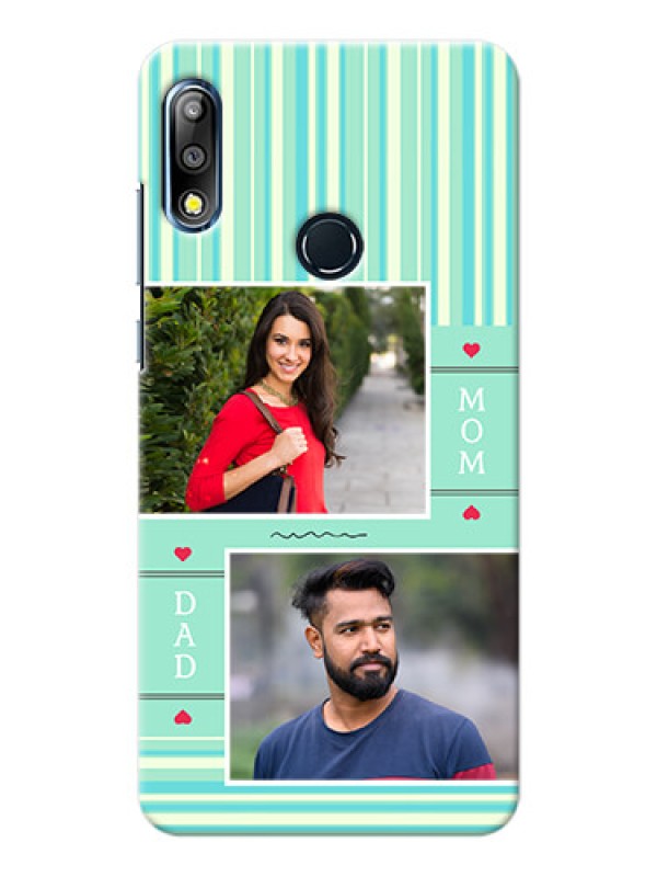 Custom Zenfone Max Pro M2 custom mobile phone covers: Mom & Dad Pic Design