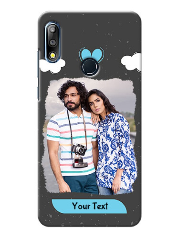 Custom Zenfone Max Pro M2 Mobile Back Covers: splashes with love doodles Design