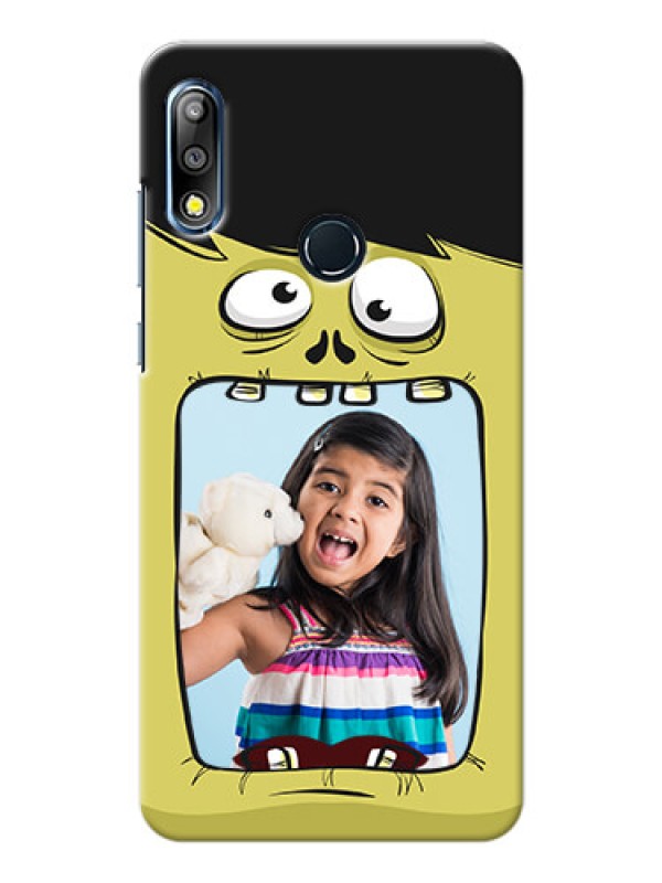 Custom Zenfone Max Pro M2 Mobile Covers: Cartoon monster back case Design