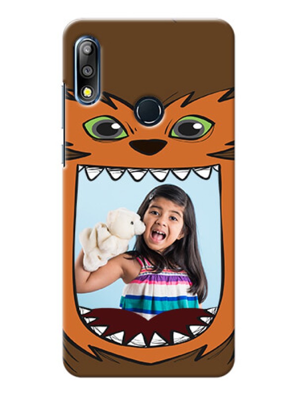 Custom Zenfone Max Pro M2 Phone Covers: Owl Monster Back Case Design