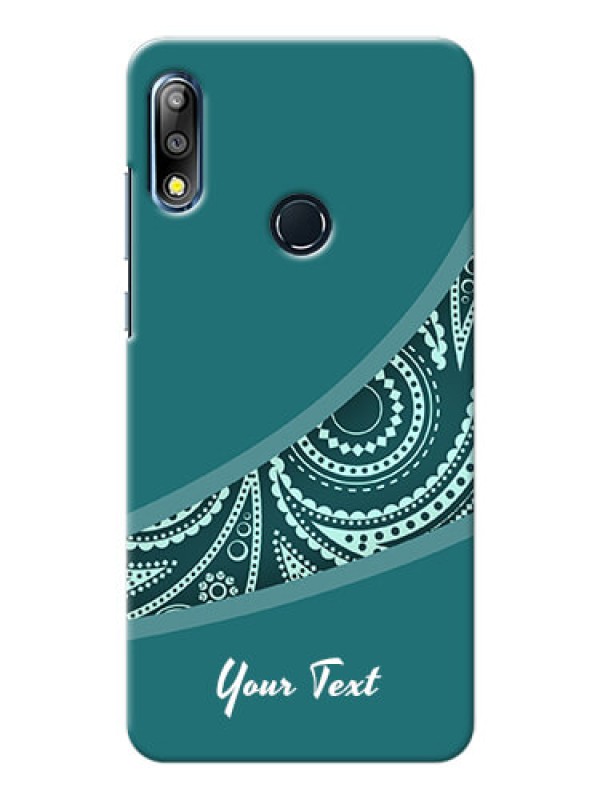Custom zenfone Max Pro M2 Custom Phone Covers: semi visible floral Design