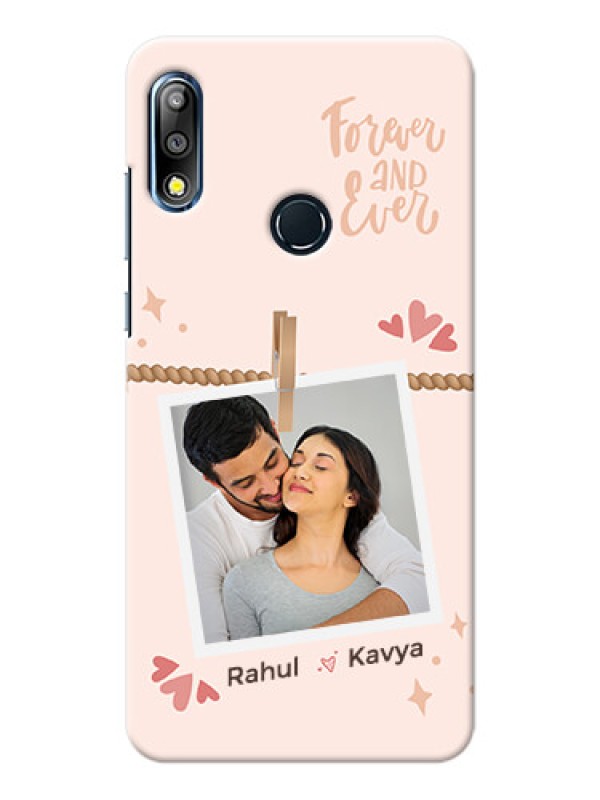 Custom zenfone Max Pro M2 Phone Back Covers: Forever and ever love Design
