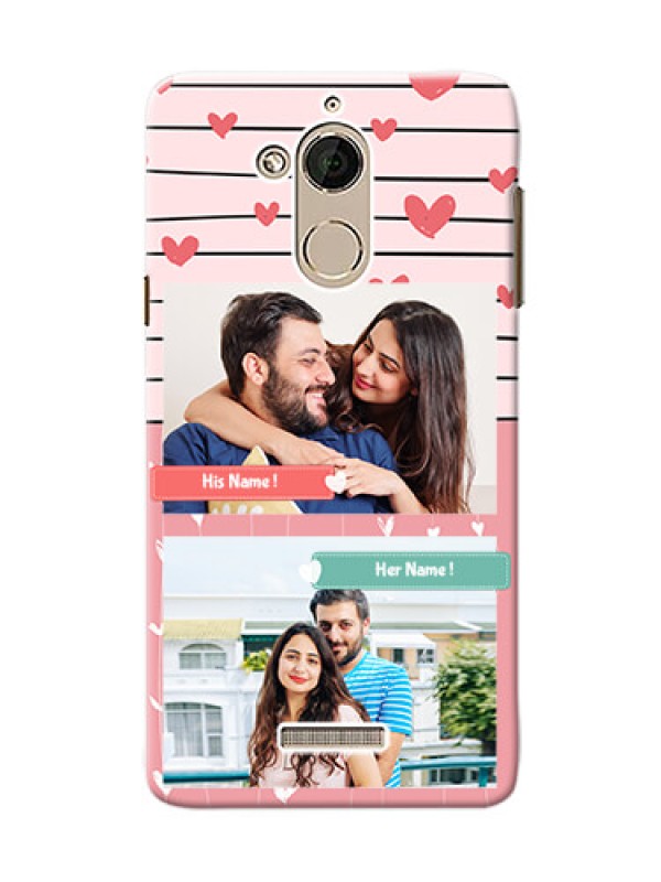 Custom Coolpad Note 5 2 image holder with hearts Design