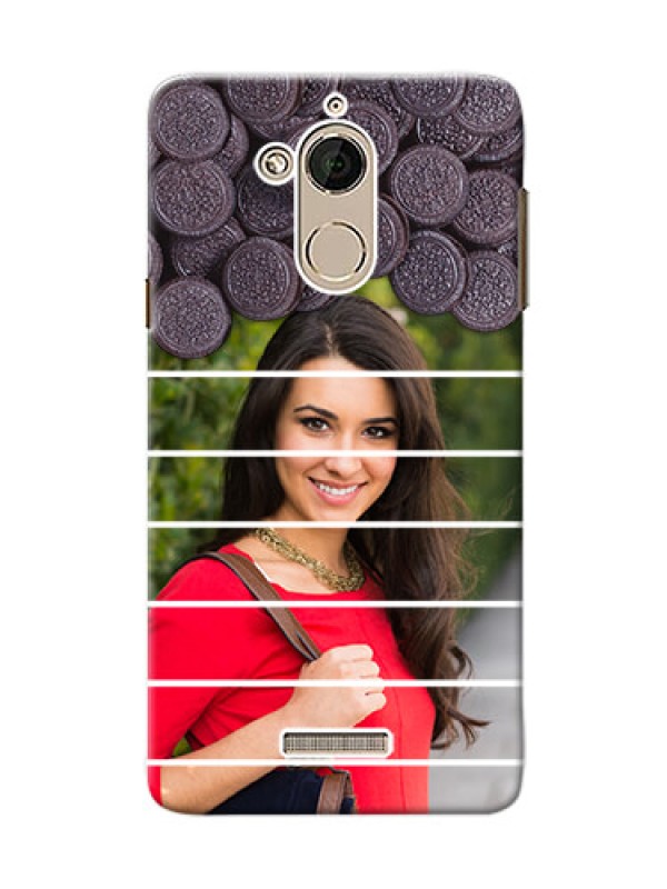 Custom Coolpad Note 5 oreo biscuit pattern with white stripes Design