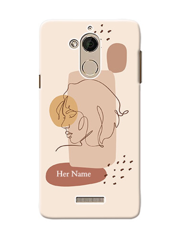 Custom Coolpad Note 5 Custom Phone Covers: Calm Woman line art Design