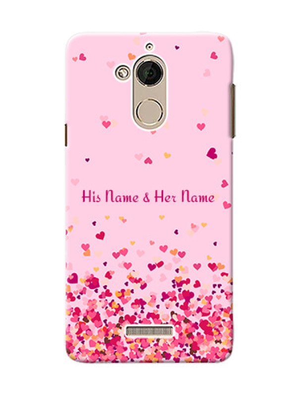 Custom Coolpad Note 5 Phone Back Covers: Floating Hearts Design